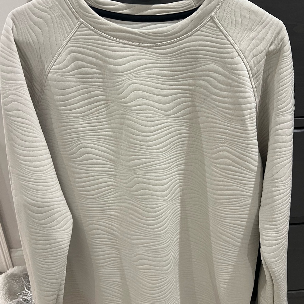 Textured Cream Sweatshirt Nike golf